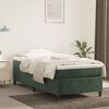 vidaXL Struttura Letto a Rete a Molle Verde Scuro 90x190 cm in Velluto