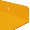 vidaXL Mensola sospesa 4 pcs Giallo senape 40 x 18 x 2,5 cm Acciaio