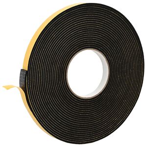 vidaXL Nastro adesivo in schiuma 10 pz Nero 10mm x 10m Schiuma CR