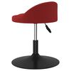 vidaXL Sedie da Pranzo Girevoli 4 pz Rosso Vino in Velluto