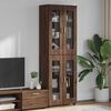 vidaXL Credenza con lo scaffale FLORIN Rovere Marrone 60 x 35 x 182 cm