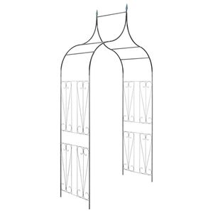 vidaXL Arco da Giardino per Piante Rampicanti Verde Scuro