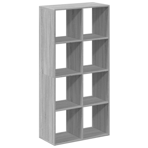 vidaXL Libreria Divisorio Grigio Sonoma 69,5x29x137,5cm in Truciolato