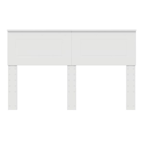 vidaXL Testiera Bianco 160 cm Legno multistrato