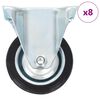 vidaXL Rotelle Fisse 8 pz 75 mm