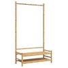 vidaXL Appendiabiti con Ripiani 103x40x183 cm in Bamb&ugrave;