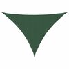 vidaXL Parasole a Vela Oxford Triangolare 3x4x4 m Verde Scuro
