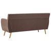 vidaXL Divano a 3 Posti Rivestito in Tessuto 172x70x82 cm Marrone