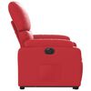 vidaXL Poltrona Alzapersona Reclinabile Elettrica Rossa in Similpelle