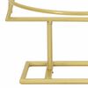 vidaXL Albero di Natale in metallo con supporto Oro 90 cm