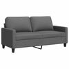 vidaXL Divano a 2 Posti Grigio Scuro 140 cm in Tessuto