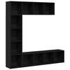 vidaXL Libreria 12 livelli 3 pcs 36 x 30 x 143 cm Legno ingegnerizzato