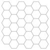 vidaXL Piastrella Esagonale 50 pz Bianco e Grigio 30 x 30 cm