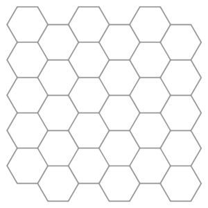 vidaXL Piastrella Esagonale 50 pz Bianco e Grigio 30 x 30 cm