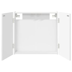 vidaXL Armadio per Dartboard Bianco 56 x 12 x 53,5 cm