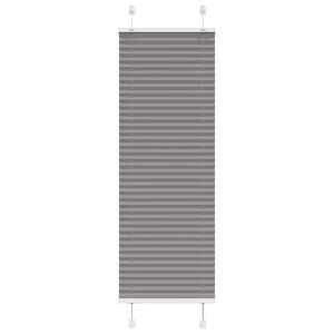vidaXL Tenda Plissettata Antracite 40x100 cm Larghezza Tessuto 39,4 cm