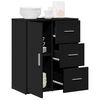 vidaXL Credenza Nero 60x31x70 cm in Legno Multistrato