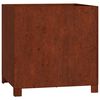vidaXL Fioriere con Gambe 2pz Ruggine 50x50x50 cm Acciaio Corten