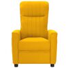 vidaXL Poltrona Massaggiante Gialla in Tessuto