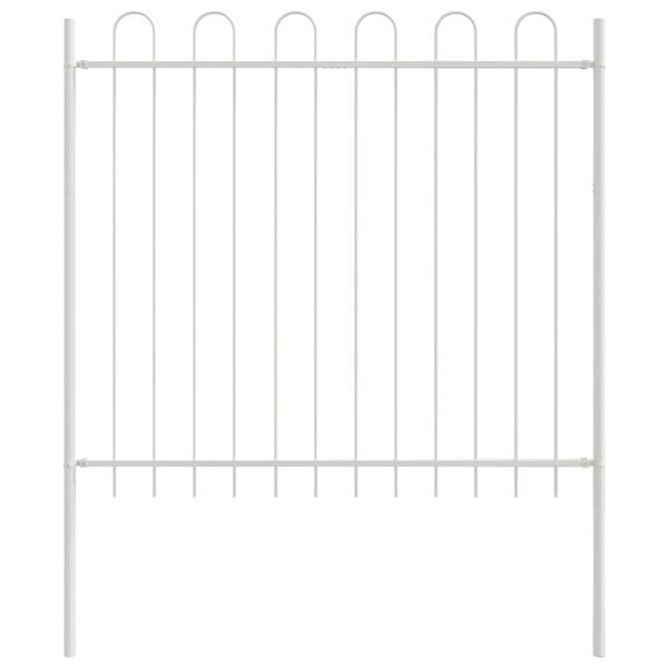 vidaXL Recinzione per Giardino 2 pcs Bianco 3,4 x 0,8 m