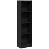 vidaXL Libreria Nera 40x24x143 cm in Truciolato