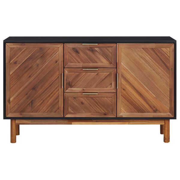 vidaXL Credenza 115x35x70 cm in Legno Massello di Acacia e MDF