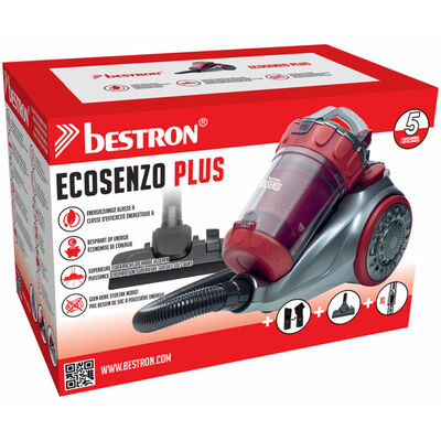 Bestron Aspirapolvere senza Sacco Ecozenzo Plus Rosso/Argento ABL930SR