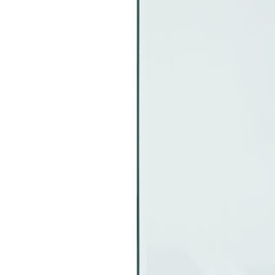 vidaXL Lastra in Vetro per Caminetto Rettangolare 100x60 cm