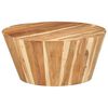 vidaXL Tavolino da Salotto &Oslash;65x31 cm in Legno Massello di Acacia