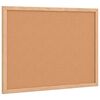 vidaXL Tavola in Sughero con Cornice Legno Massello di Pino 40x30 cm