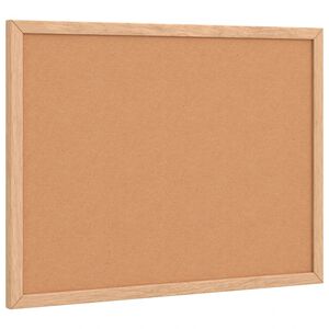 vidaXL Tavola in Sughero con Cornice Legno Massello di Pino 40x30 cm