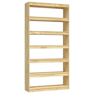 vidaXL Libreria/Divisorio 100x30x200 cm Legno Massello di Pino