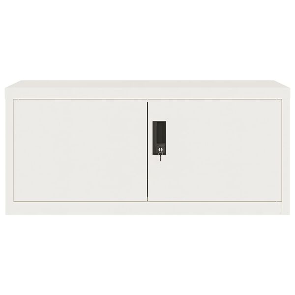 vidaXL Armadio Classificatore Bianco 90x40x180 cm in Acciaio