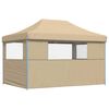 vidaXL Tenda Party Beige 279 x 410 x 315 cm Tessuto Oxford