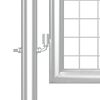 vidaXL Cancello da Giardino in Rete Argento 350x125 cm in Acciaio Zincato