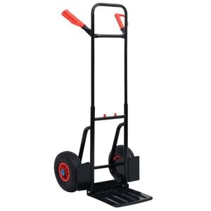vidaXL Carrello a Mano Telescopico 200 kg Nero e Rosso