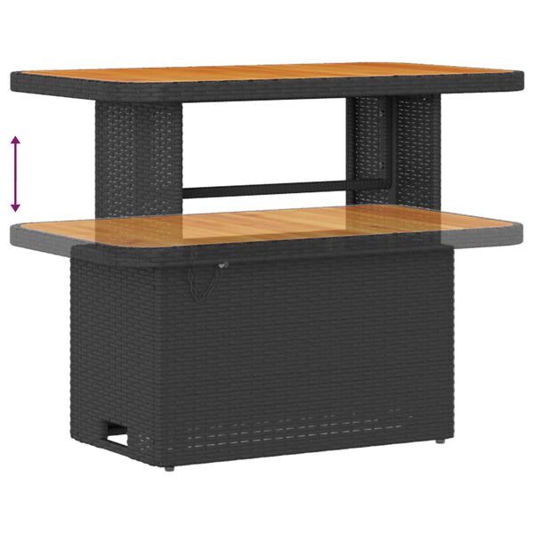 vidaXL Set Divano da Giardino con cuscino 12 pcs Nero 90 x 55 x 71 cm