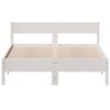vidaXL Letto senza Materasso Bianco 120x200 cm Legno Massello di Pino