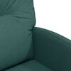 vidaXL Sedie da pranzo 2 pcs Verde scuro 57 x 67 x 95 cm Tessuto