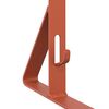 vidaXL Supporto per guardia della neve 2 pcs Rosso 29,5 x 3 x 34,5 cm