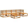 vidaXL Set di divani da giardino 6 pezzi con cuscini in legno di acacia e rattan