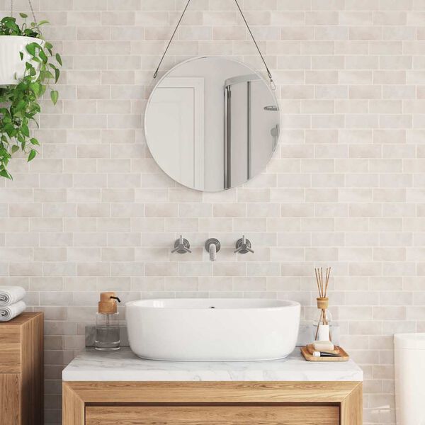 vidaXL Piastrella subway 10 pcs Marmo Beige 29.4 x 21.4 cm