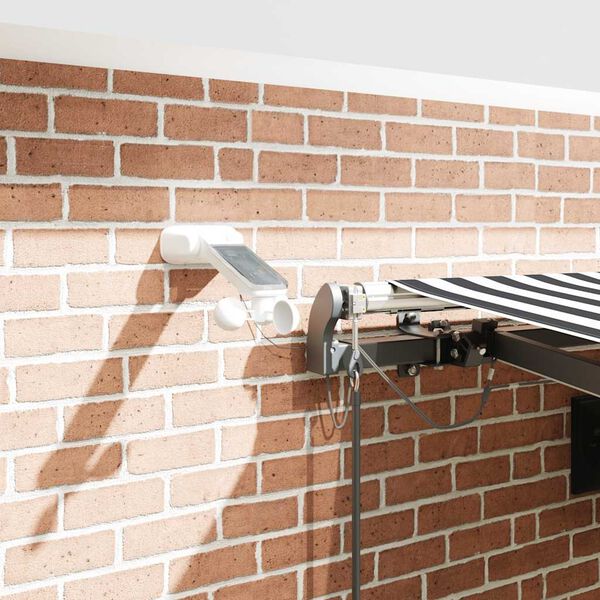 vidaXL Tenda Retrattile Automatica LED Antracite e Bianco 450x300 cm