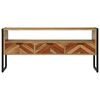 vidaXL Mobile TV Marrone 100 x 35 x 50 cm Legno massello di acacia