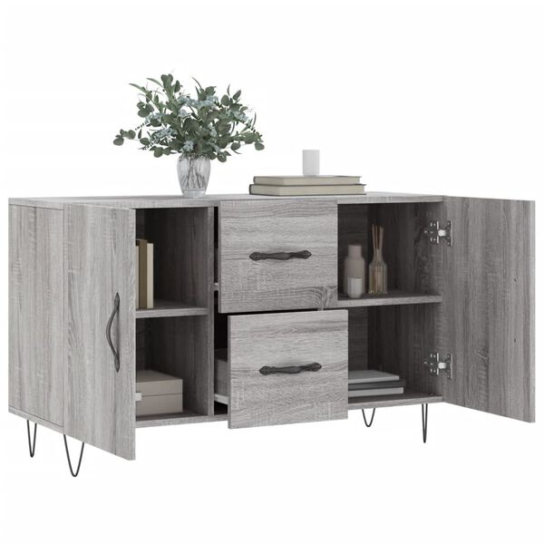 vidaXL Credenza Grigio Sonoma 100x36x60 cm in Legno Multistrato