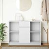 vidaXL Credenza con Cassetto Bianco 101x35x76 cm in Legno Multistrato