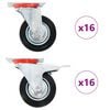 vidaXL Ruote Girevoli 32 pz 100 mm