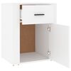 vidaXL Comodino Bianco 50x36x60 cm in Legno Ingegnerizzato