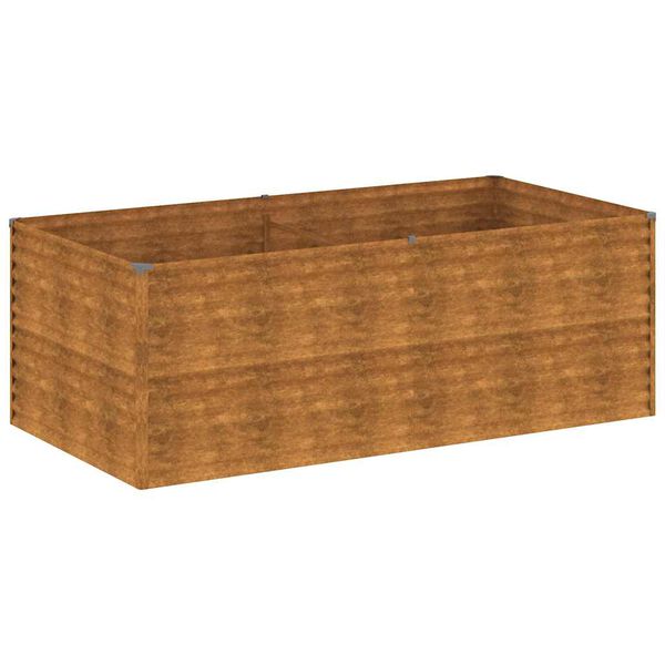vidaXL Fioriera Rialzata da Giardino 196x100x69 cm in Acciaio Corten