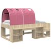 vidaXL Letto con Tunnel 3 pz Rovere Sonoma e Rosa Legno ingegnerizzato